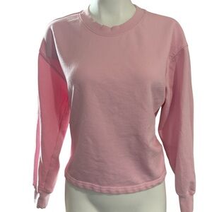 Fabletics Soft Pink Women's sweatshirt, boxy, cropped, size Small